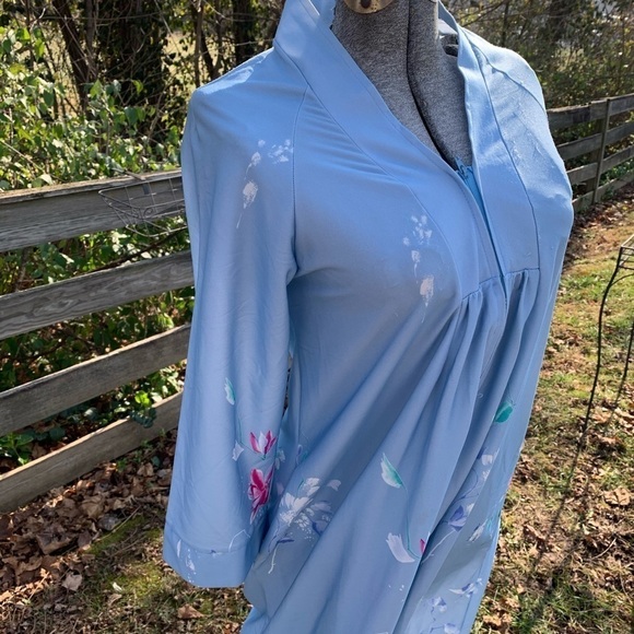 Vintage House Dress Loungeware Caftan Sleeves Gown - Picture 3 of 9